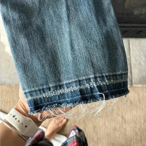 KUT FROM THE KLOTH Jeans Women 8 Dip Died Raw Hem boho festival coastal - Picture 4 of 8